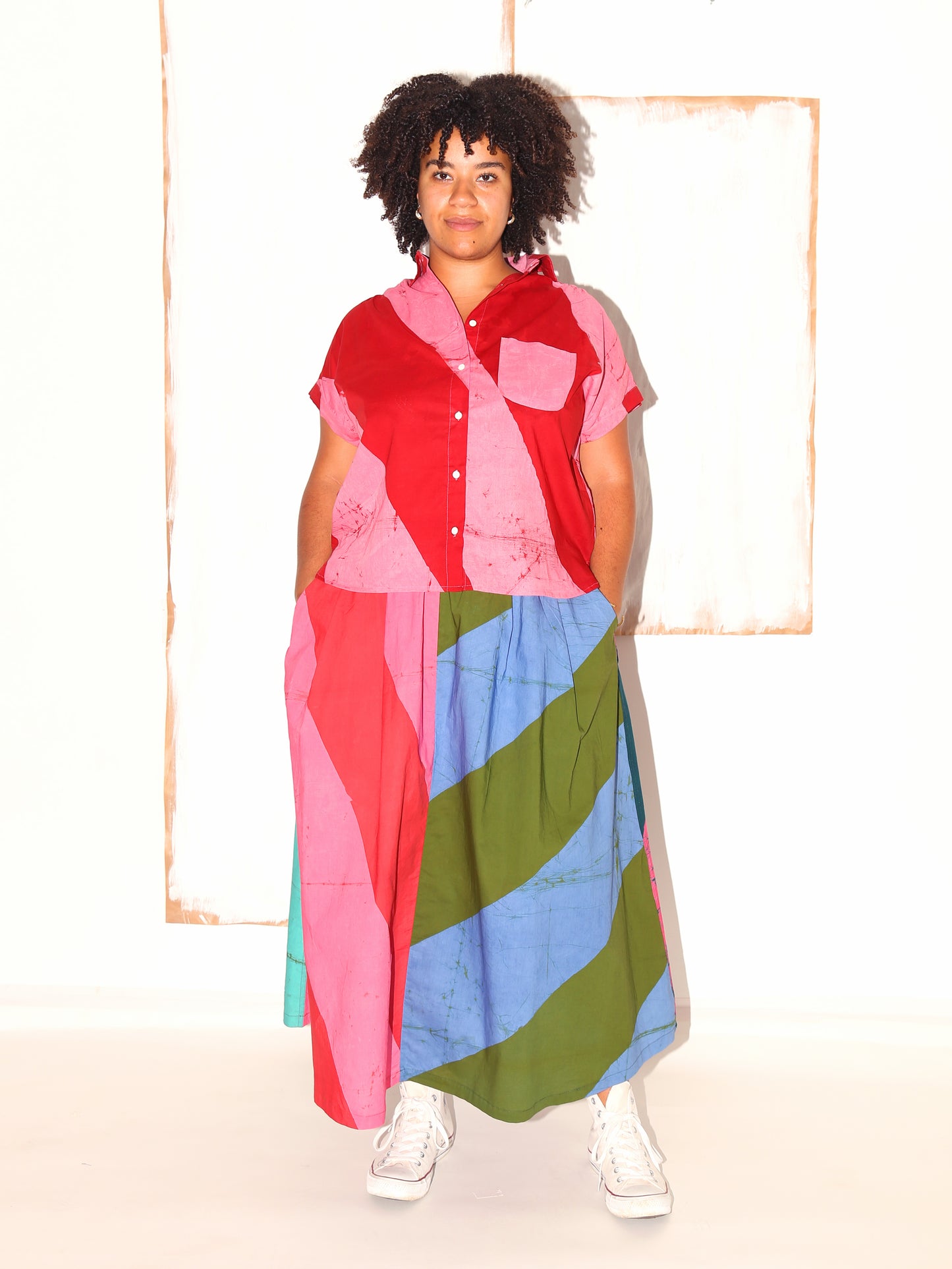 TAMIRA Shirt / Perspectives Red