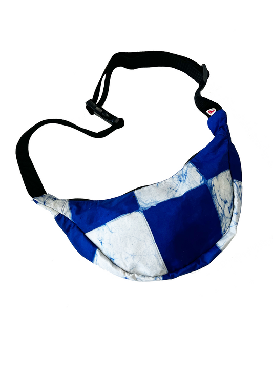 LYLE Banana Waistbag/ Blue White Caro
