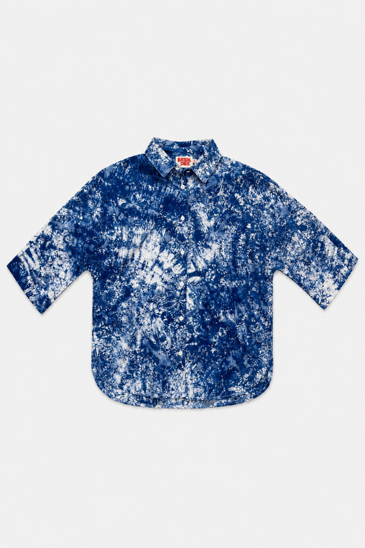 MAKEBA Shirt / Blue Salad
