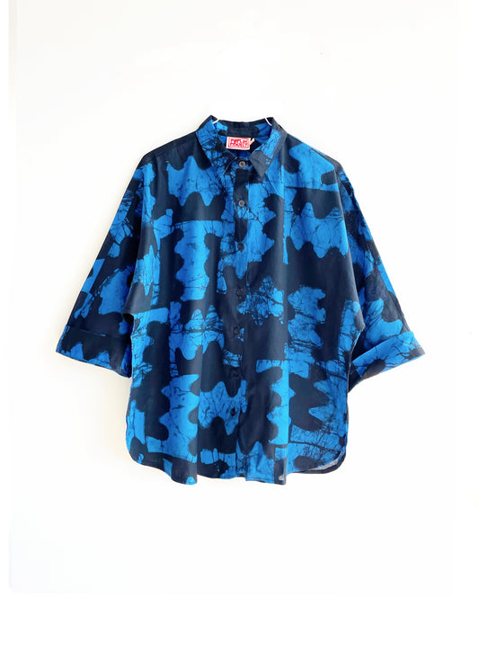 MAKEBA Shirt/ Blue Camo