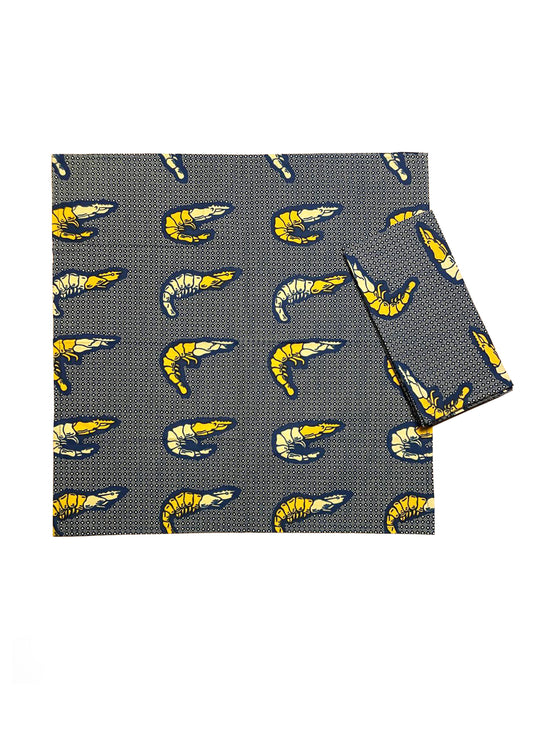 NOM-NOM Napkin Set/ Crevettes