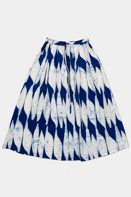 OULA Skirt / Blue Flags