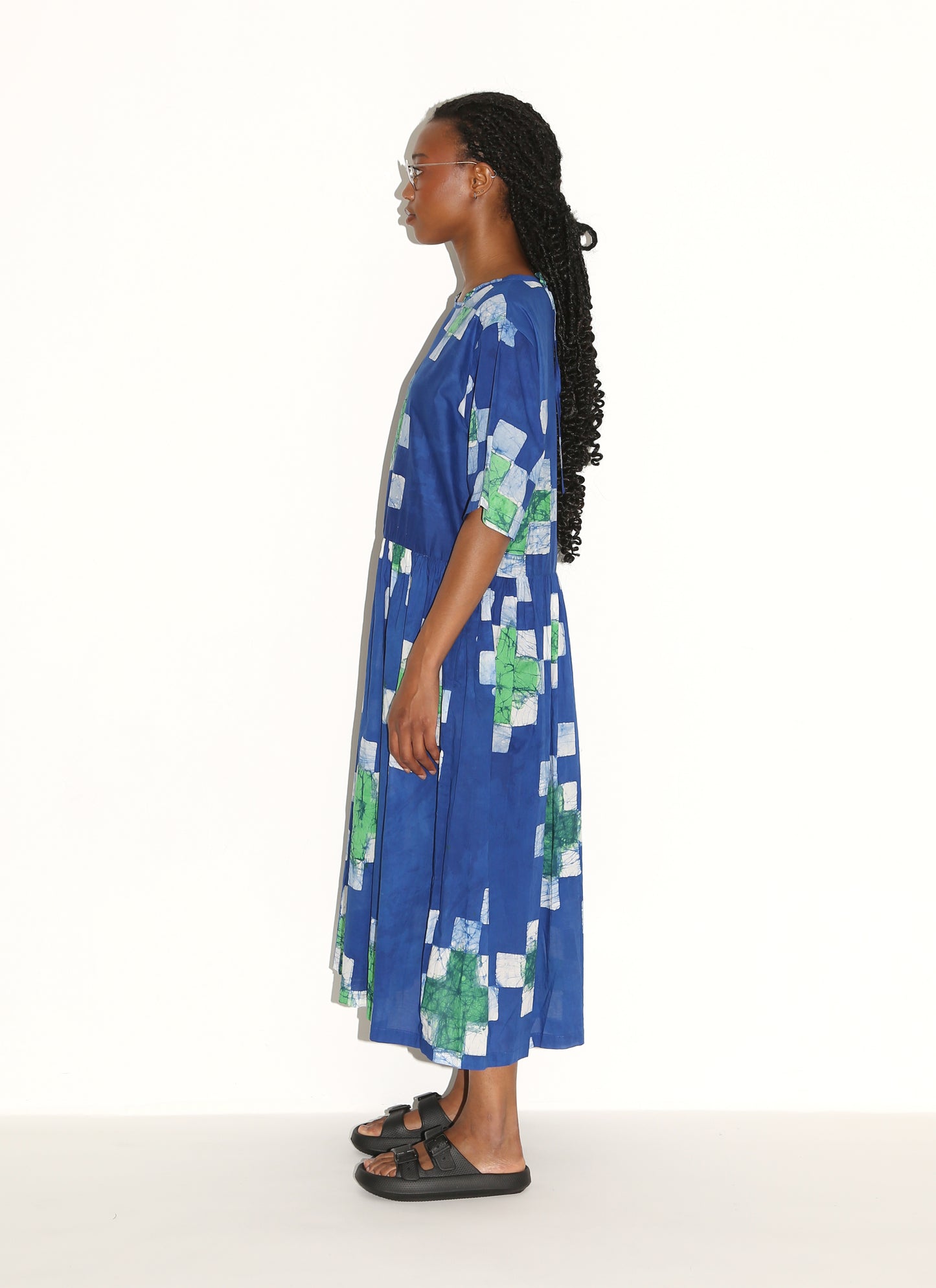 OYIBO Dress/ Blue Quilt