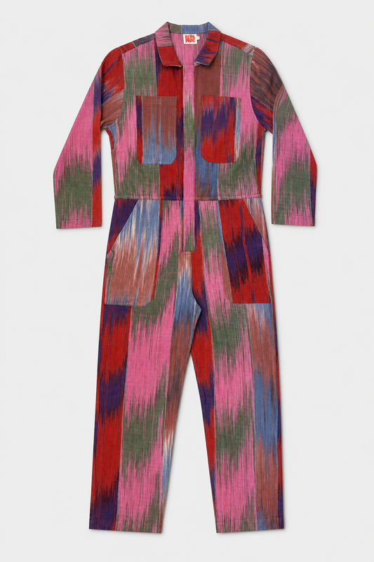 HAWA Jumpsuit / Berry Ikat