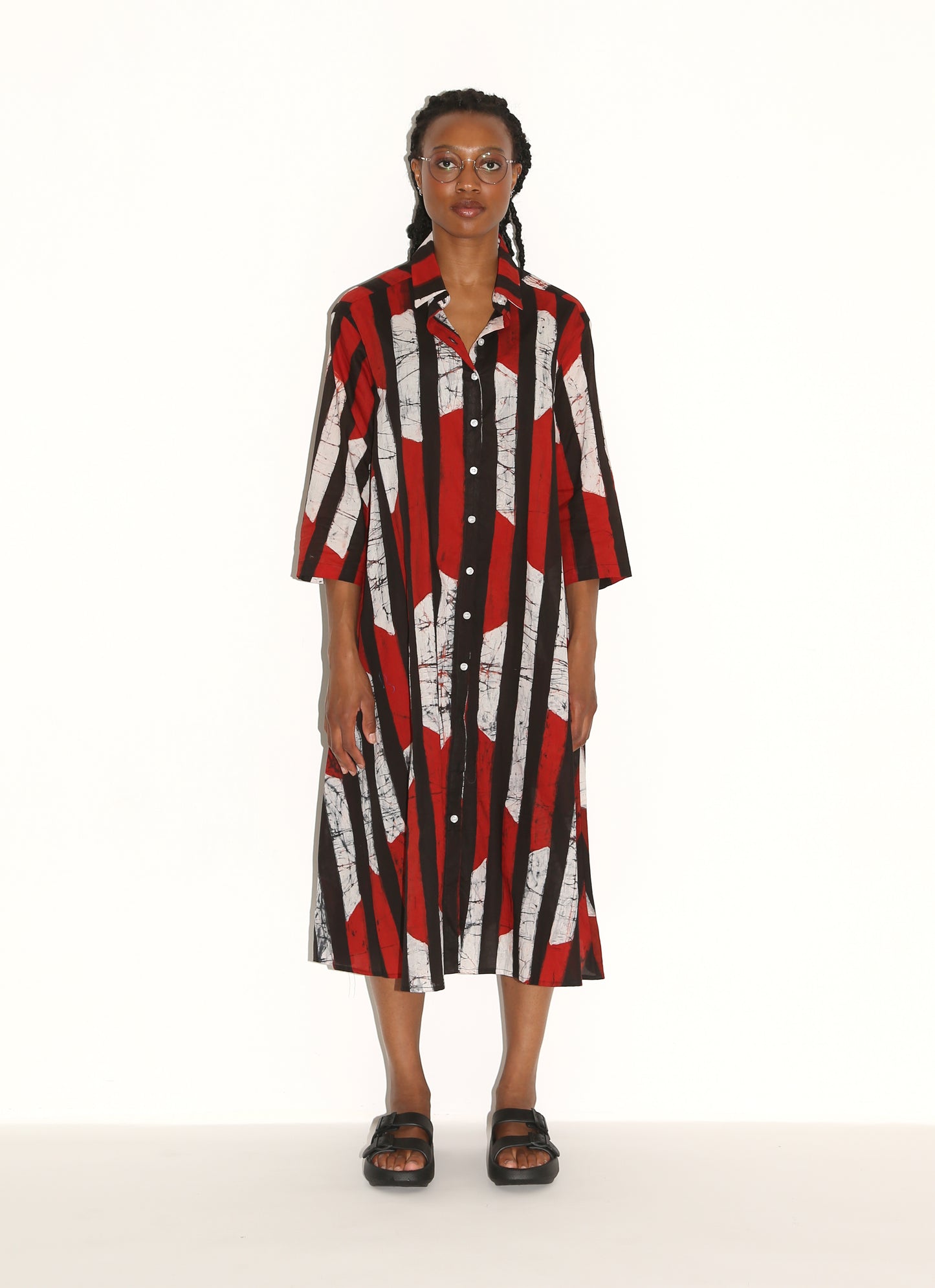 SEYDOU Dress/ Red Kente