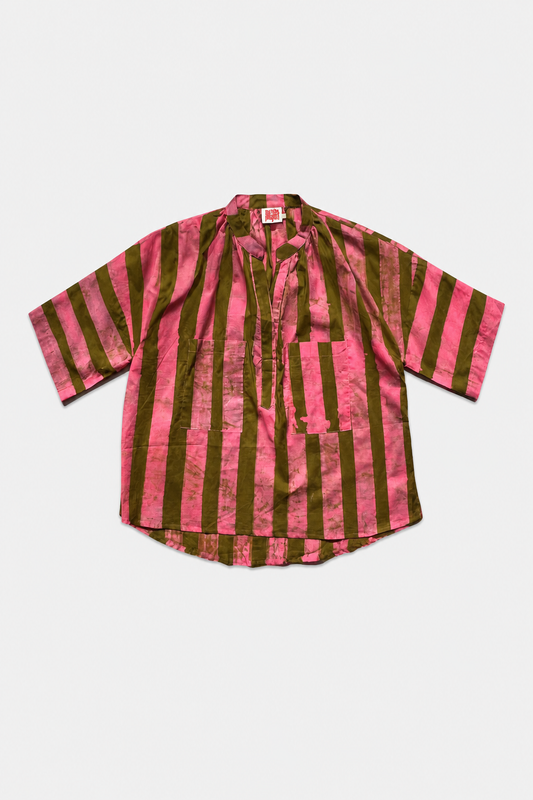 Tali Top / Pink Earth Stripes