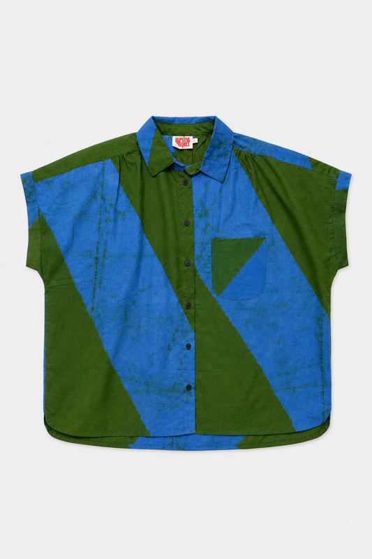 TAMIRA Shirt / Perspectives Blue