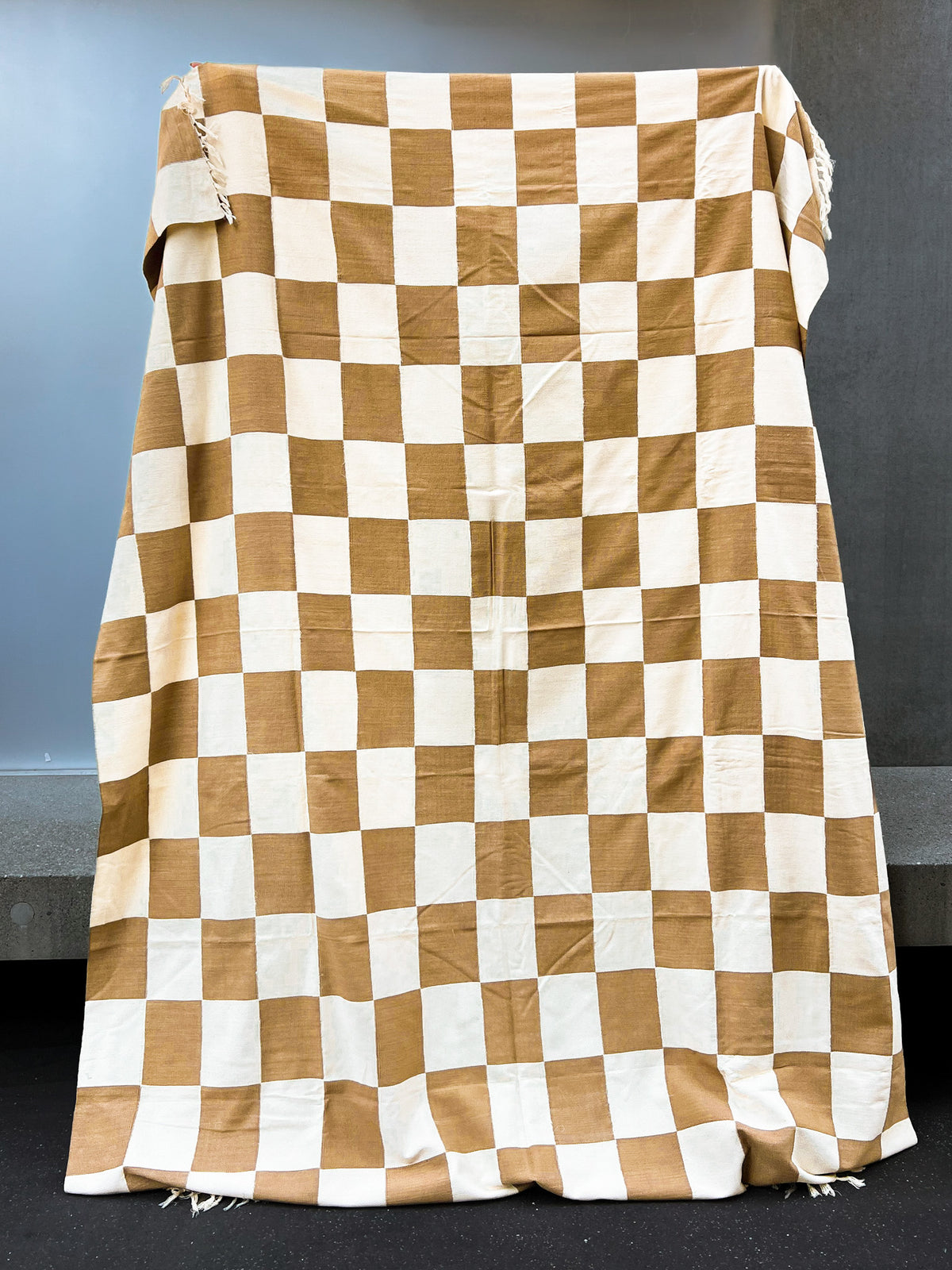 KORHOGO XL Blanket/ Mocca Checker